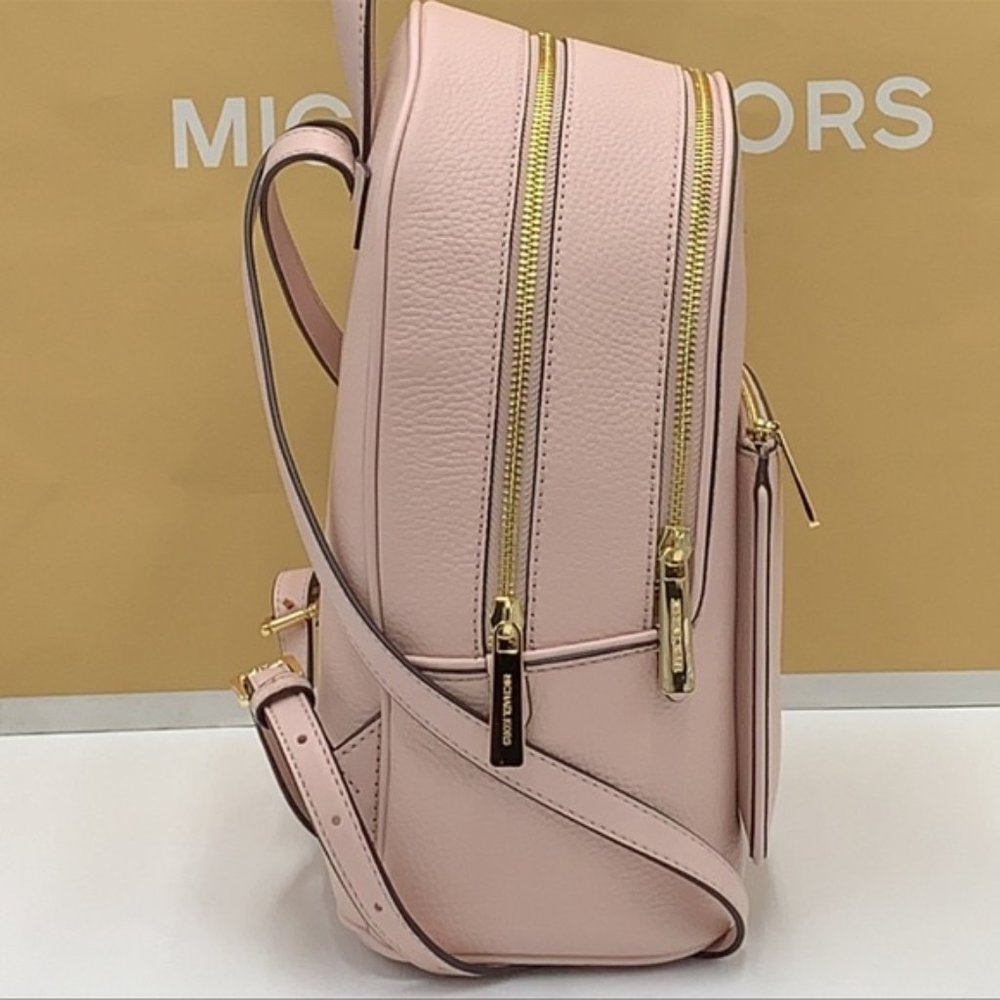 Michael Kors Adina Medium Backpack Leather Powder Blush - Picture 6 of 16